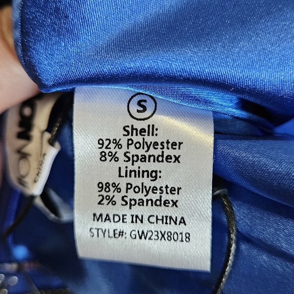 FASHION NOVA Satin Callin' For You Floral Corset Top - Blue/combo. S NWT - Picture 6 of 13